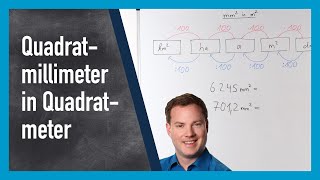 Quadratmillimeter in Quadratmeter umrechnen [upl. by Engracia]