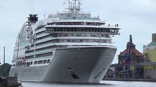 LuxusSchiff SEABOURN OVATION im NOK mit Luftbildern Passage 17082018 [upl. by Ellirpa791]