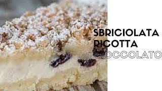 RICETTA SBRICIOLATA RICOTTA E CIOCCOLATO ANGY SIMPLE food [upl. by Mohandas]