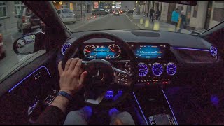 Mercedes BClass Night  4K POV Test Drive 212 Joe Black [upl. by Hakceber]