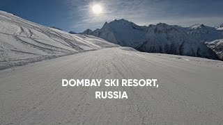 Ski resort Dombay 2023 Russia [upl. by Clementi860]