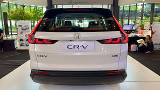 First Look  Honda CRV 2024  7 Seater Premium SUV  PLATINUM WHITE Color [upl. by Eirrak290]