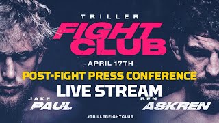 Triller Fight Club Jake Paul vs Ben Askren PostFight Press Conference LIVE Stream  MMA Fighting [upl. by Enitsej]