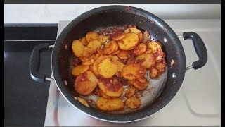 Potato Subji  Batatachya Kacharya recipe  lasniya batata [upl. by Dewar200]