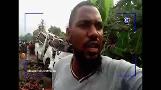 ROUTE DOUALA  BAFOUSSAM  05 MORTS A KOMBÉ PRÈS DE MBANGA  ÉQUINOXE TV [upl. by Choo]