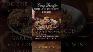 Boneless Chicken Thighs Recipe Simple Homemade [upl. by Janek]