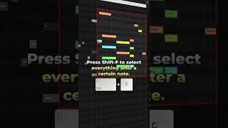 Selection key commands in the piano roll logicpro logicprox logicprotips musicproduction mixing [upl. by Quiteri]