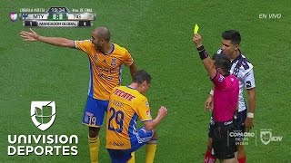 Tremenda entrada de Funes Mori sobre Nahuel y después Dueñas terminó empujando al árbitro [upl. by Ytirev636]