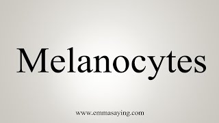 How To Say Melanocytes [upl. by Alemap]