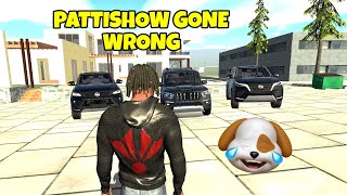 PATTISHOW GONE WRONG🐶😧 INDIAN BIKE DRIVING 3D STORIES  MALAYALAM [upl. by Nitsirk]