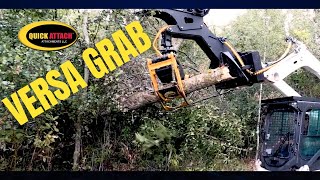 Quick Attach® Versa Grab™  MultiPurpose Skid Steer Grapple Attachment [upl. by Polard848]