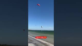 Crazy Huge Kitesurfing Jump over the Island 😱🤯 [upl. by Aytac]