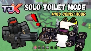 TDX SOLO APRIL FOOLS VICTORY  Hard Map  Toilet Mode Event  Tower Defense X  4700 coinshour [upl. by Hermia]