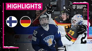 Finnland  Deutschland  IIHF U20 EishockeyWM  MAGENTA SPORT [upl. by Einnos]