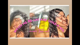 Relaying and styling my wig with gots2b spray GRWM🩷 [upl. by Siramaj]