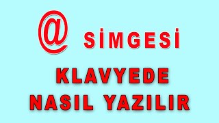 Et İşareti Nasıl Yapılır Klavyede et işareti yazmak [upl. by Ralyks]