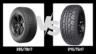 Tire Size 28570r17 vs 24575r17 [upl. by Jeavons150]