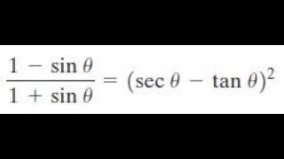 1  sinx1  sinx  sec x  tan x2 [upl. by Ylen160]