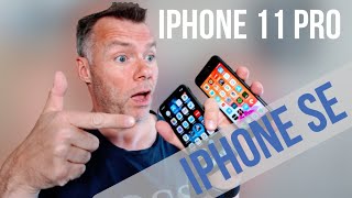 iPhone SE vs iPhone 11 Pro  Review  Er 11 Pro 25x bedre [upl. by Tattan866]