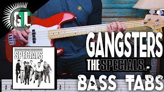 The Specials  Gangsters  Bass Cover With Tabs in the Video [upl. by Jamaal]