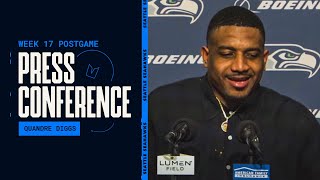 Quandre Diggs Postgame Press Conference  Week 17 [upl. by Brigitte]