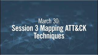 Mapping ATTampCK Techniques to Engage Activities  ATTampCKcon 30 Day 2 [upl. by Natassia]