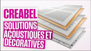 SINIAT CREABEL® nouvelle génération de solutions acoustiques et décoratives en plaques de plâtre [upl. by Lakym126]