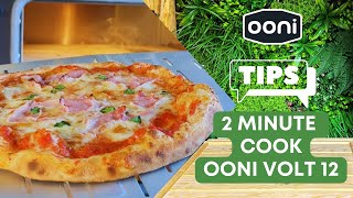 Can I Cook Pizza in under 2 minutes in the Ooni Volt 12 Electric Pizza Oven ⚡️ [upl. by Akirderf98]