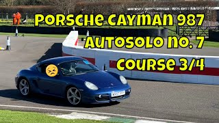 Autosolo no 7 in my PORSCHE Cayman  FAULTS [upl. by Ahtinak]