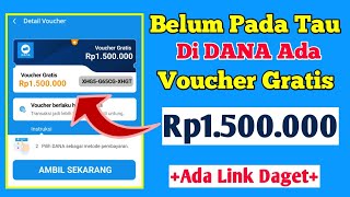 Buruan Klaim Saldo Dana 15Jt Gratis Langsung dari Apk DANA  Cara Mendapatkan Saldo Dana Gratis [upl. by Orat]