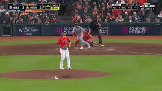 Highlight Andy Ibáñezs pinchhit basesclearing double off Astros closer [upl. by Aratihc]