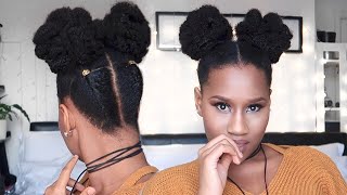 😆Lets GO 5 min EASY Natural 4C hair puff with HerGivenHair CLIPINS [upl. by Chara]