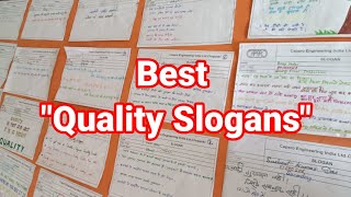 Best Quality Slogans  Quality Month Slogans  Top Ten Quality Month Slogans  Quality Slogans [upl. by Refotsirhc]