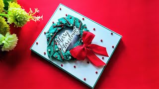 Beautiful Christmas Card  Special Handmade Christmas Card Idea  Tutorial [upl. by Atreb]