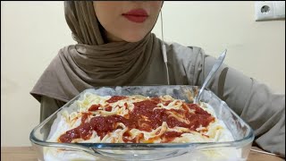 Amsr Yoğurtlu Makarna  Türkçe Asmr  Eating Sound  Makarna Mukbang [upl. by Jenesia]