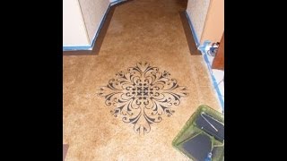 DIY Paint with Concrete Stain budget friendly beautiful floors [upl. by Ani249]