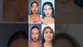 Blue water transition 🩵💦 trend shorts trending viral ytshorts youtubeshorts challenge makeup [upl. by Elem796]