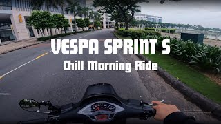 Chill Morning Ride  Vespa Sprint S  4K [upl. by Raman]