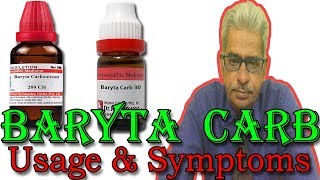 Baryta Carb in Hindi  Uses amp Symptoms in Homeopathy by Dr PS Tiwari [upl. by Ermey823]