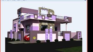 36X38 ft HOUSE PLAN WITH FRONT VIEW [upl. by Llenyl6]