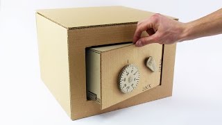 How to Make Safe with Combination Lock from Cardboard [upl. by Sakhuja]