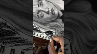 Drawing Billie Eilish time lapse art drawing shorts asmr keviartz [upl. by Miarzim]