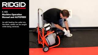 RIDGID K400 AF ontstoppingsmachine art 28098 28103 [upl. by Thor]