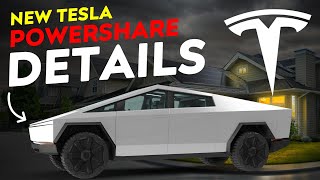 Tesla Cybertruck Powershare V2H Explained  NEW DETAILS REVEALED [upl. by Tound]