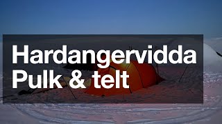 Hardangervidda 26 trekanten vintertelt og pulk Solheimstulen Mårbu Lågaros Rauhelleren Pakkeliste [upl. by Aisatsan]