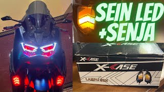 SEIN LED SENJA NMAX MERK XCASE  KAKRA nmax nmax155 nmaxmodifikasi nmaxbiru yamaha kakra [upl. by Tolliver778]