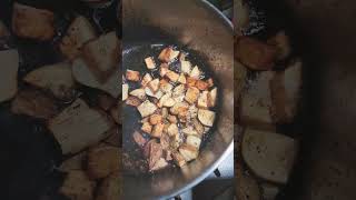 Fried potatoes camping cooking [upl. by Moberg]