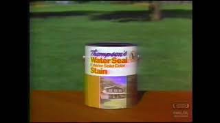 Thompsons Water Seal  Television Commercial  1988 [upl. by Leiand826]