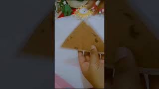 Lets make beautiful wall decor😍youtubshorts walldecor stickcraft shortsvideo viralshortsdiy [upl. by Ekard]