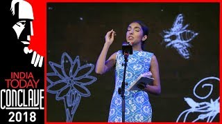 Rupi Kaur Spoken Word Poetry At India Today Conclave 2018 [upl. by Collayer]